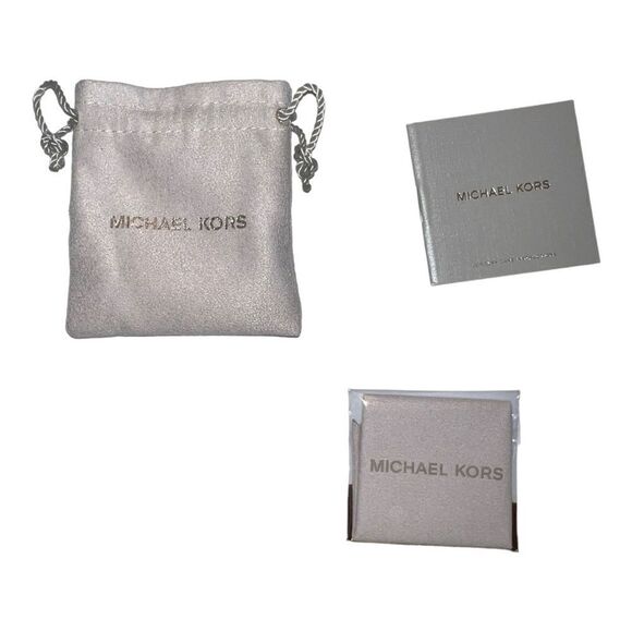 Michael Kors Slider Bracelet In 14K Gold-Plated Sterling Silver Pave Link New - Picture 8 of 8